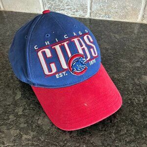 Chicago Cubs re and blue MLB adjustable cap Fan Favorite brand